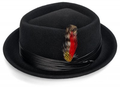 Hüte - Gårda Perth Pork Pie (schwarz)