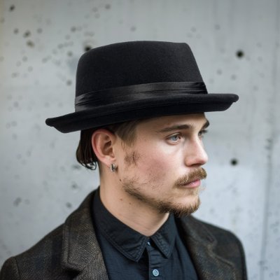 Hüte - Gårda Perth Pork Pie (schwarz)