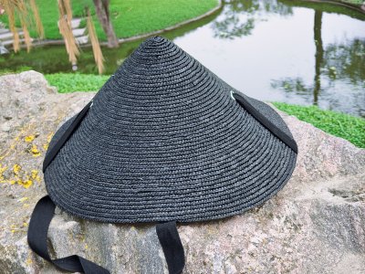 Hüte - Gårda Soriya Reisstrohhut (schwarz)