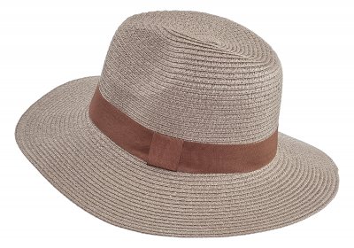 Hüte - Gårda Strohhut Fedora (braun)