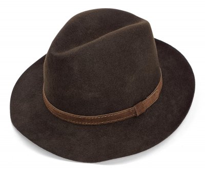Hüte - Gårda Tropea Fedora Wool Hat (braun)