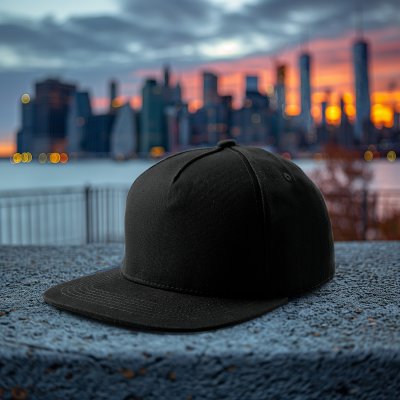 Kappe - Gårda Stevens Basic Snapback (schwarz)