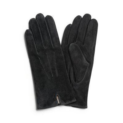 Handschuhe - HK Women's glove Vent Lambsuede, Wool blend lining (schwarz)