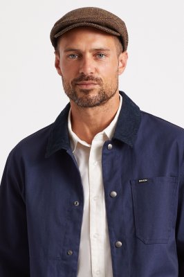 Schiebermütze / Schirmmütze - Brixton Hooligan (braun-khaki)