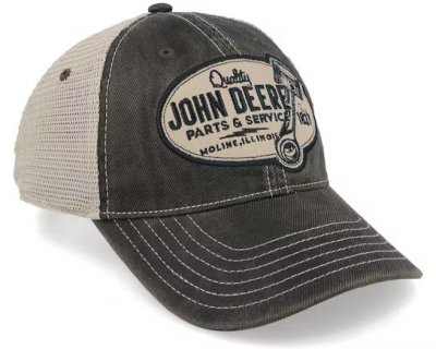 Cap - John Deere 6 Panel Chan & Mesh Dad Cap (grau/beige)