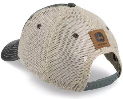 Cap - John Deere 6 Panel Chan & Mesh Dad Cap (grau/beige)