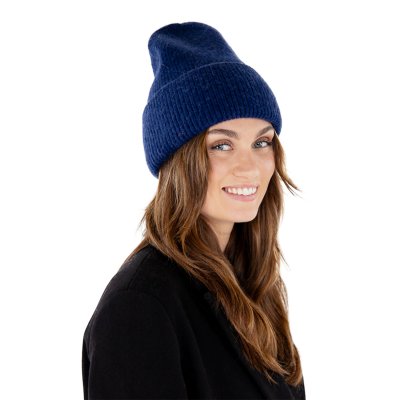 Mützen - Gårda Angora Beanie (marineblau)