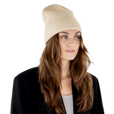 Mützen - Gårda Cashmere Beanie (creme)