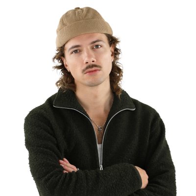 Mützen - Gårda Lymington Corduroy Docker Beanie (beige)