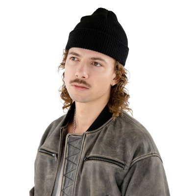 Mützen - Gårda Loxley Knitted Docker Beanie (schwarz)
