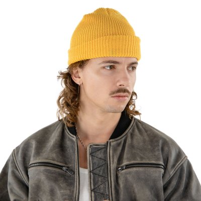 Mützen - Gårda Loxley Knitted Docker Beanie (gelb)