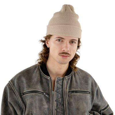Mützen - Gårda Loxley Knitted Docker Beanie (beige)