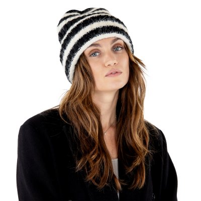 Mützen - Gårda Isfjord Slouch Beanie (schwarz/weiß)