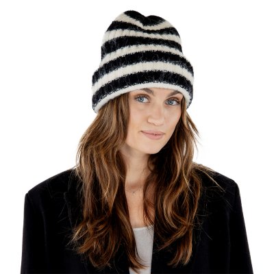 Mützen - Gårda Isfjord Slouch Beanie (schwarz/weiß)