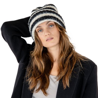 Mützen - Gårda Isfjord Slouch Beanie (schwarz/weiß)