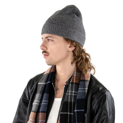 Mützen - Gårda Cashmere Beanie (grau)