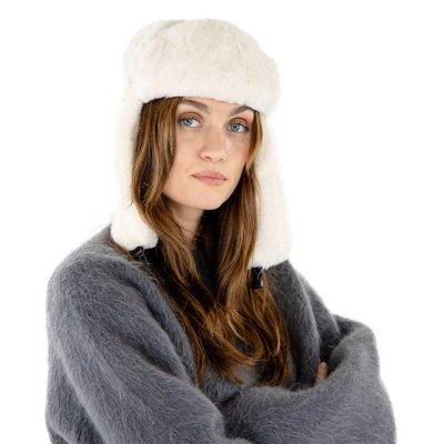 Fliegermützen - Gårda Angora Trapper Hat (weiß)