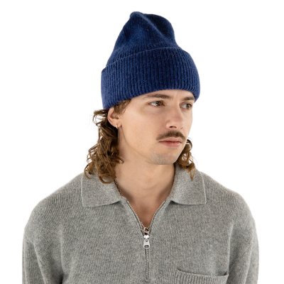 Mützen - Gårda Angora Beanie (marineblau)