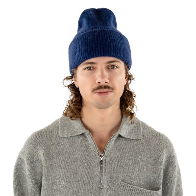 Mützen - Gårda Angora Beanie (marineblau)