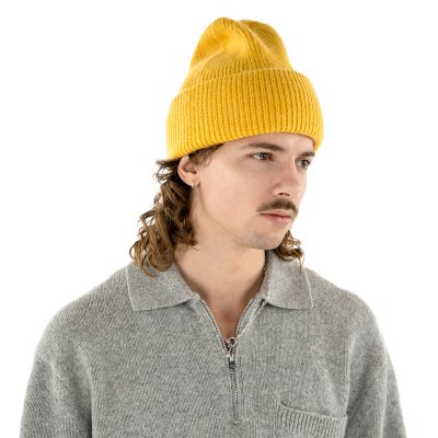 Mützen - Gårda Angora Beanie (gelb)