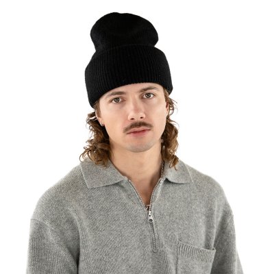 Mützen - Gårda Angora Beanie (schwarz)