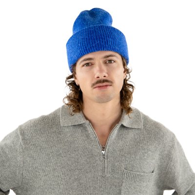Mützen - Gårda Angora Beanie (blau)