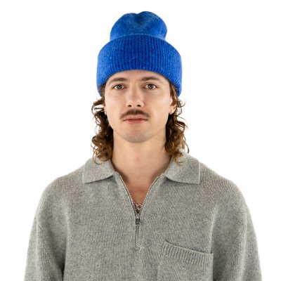 Mützen - Gårda Angora Beanie (blau)