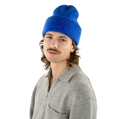 Mützen - Gårda Angora Beanie (blau)