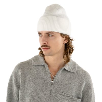 Mützen - Gårda Angora Beanie (weiß)