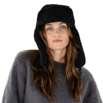 Fliegermützen - Gårda Angora Trapper Hat (schwarz)