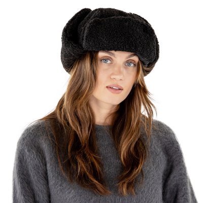 Fliegermützen - Gårda Angora Trapper Hat (schwarz)