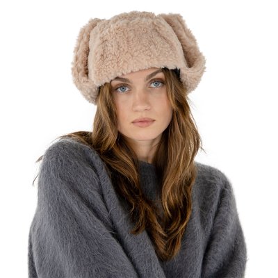 Fliegermützen - Gårda Lycksele Trapper hat (creme)