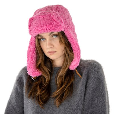 Fliegermützen - Gårda Lycksele Trapper hat (rosa)