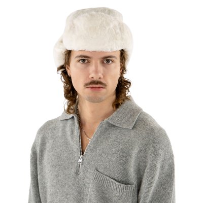 Fliegermützen - Gårda Angora Trapper Hat (weiß)