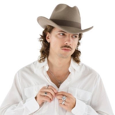 Hüte - Gårda Pocatello Crushable Wool felt Western hat (beige)