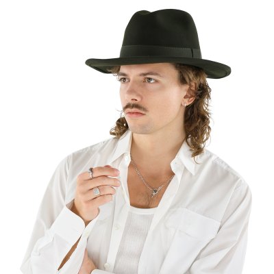 Hüte - Gårda Pocatello Crushable Wool felt Western hat (grün)