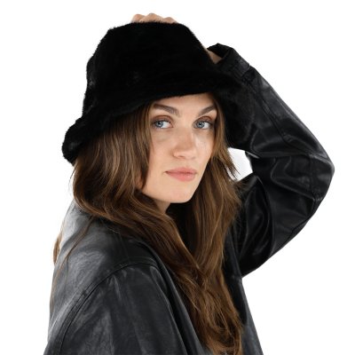 Pelzmütze - Gårda Valea Faux Fur Hat (schwarz)
