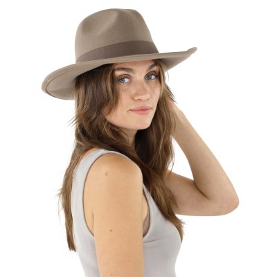 Hüte - Gårda Pocatello Crushable Wool felt Western hat (beige)