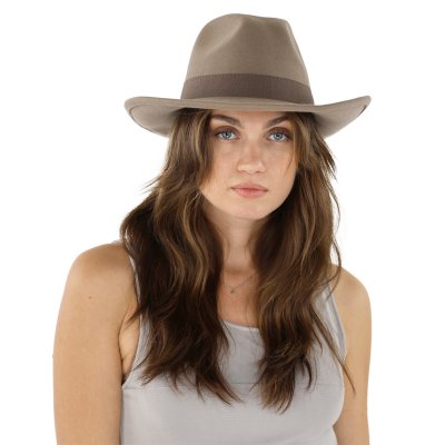 Hüte - Gårda Pocatello Crushable Wool felt Western hat (beige)