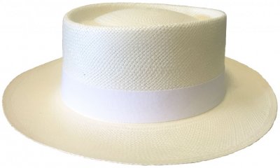 Hüte - Maki Round Crown Panama With White Band (weiß)
