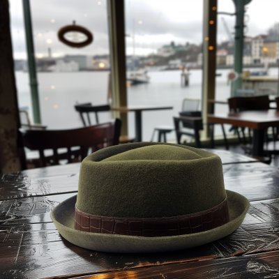 Hüte - Gårda Devenport Pork Pie (grün)