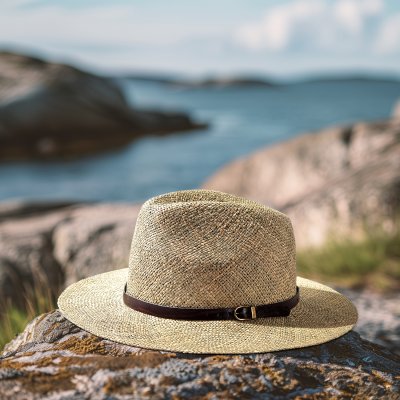 Hüte - Gårda Ferrara Seagrass Fedora (natur)