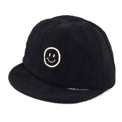 Cap Kind - Gårda Smile Corduroy Cap (schwarz)