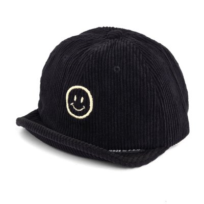 Cap Kind - Gårda Smile Corduroy Cap (schwarz)