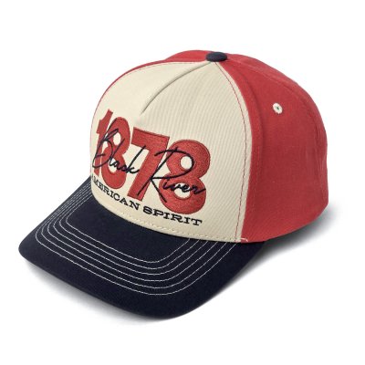 Kappe - Black River 1878 Trucker (creme/rot/marineblau)