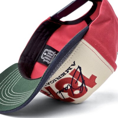 Kappe - Black River 1878 Trucker (creme/rot/marineblau)