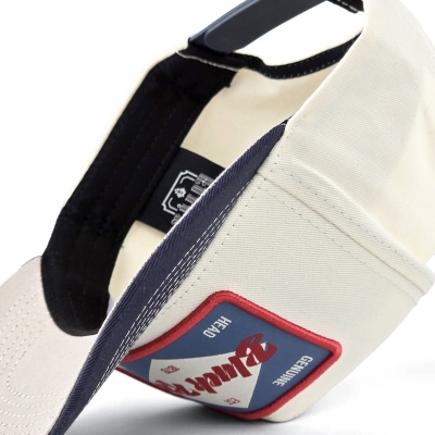 Kappe - Black River Atlanta Cotton Snapback (cremefarben/Marineblau)