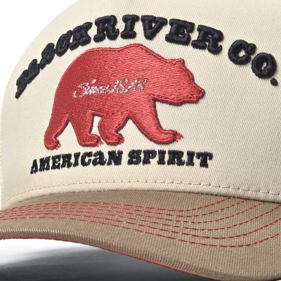 Kappe - Black River Bear Trucker (cremefarben/beige)