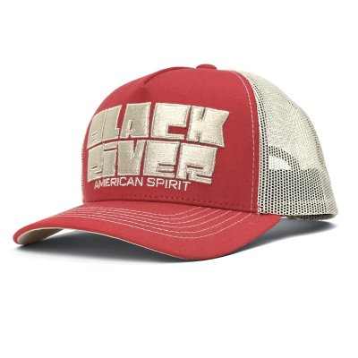 Kappe - Black River Bold Logo Trucker (rot/cremefarben)