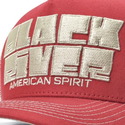 Kappe - Black River Bold Logo Trucker (rot/cremefarben)